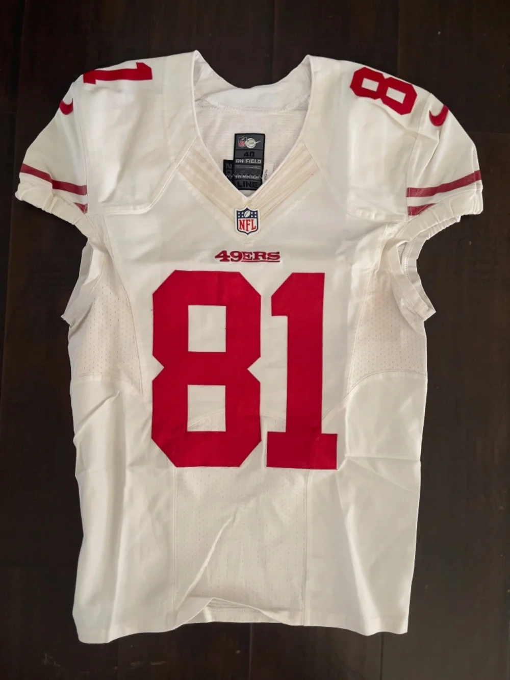 Authentic Nike On-Field San Francisco 49ers #81 Anquan Boldin jersey